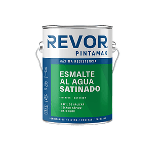 ESMALTE AL AGUA SATINADO PINTAMAX REVOR BLANCO 1 GL