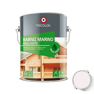 BARNIZ MARINO BASE AGUA TRICOLOR NATURAL 1 GL