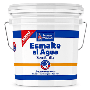 ESMALTE AL AGUA LINEA PROFESIONAL SEMIBRILLO BLANCO/BASE X TINETA 4GL