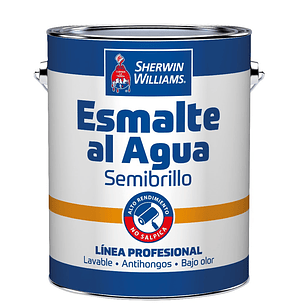 ESMALTE AL AGUA LINEA PROFESIONAL SEMIBRILLO BLANCO/BASE X GL