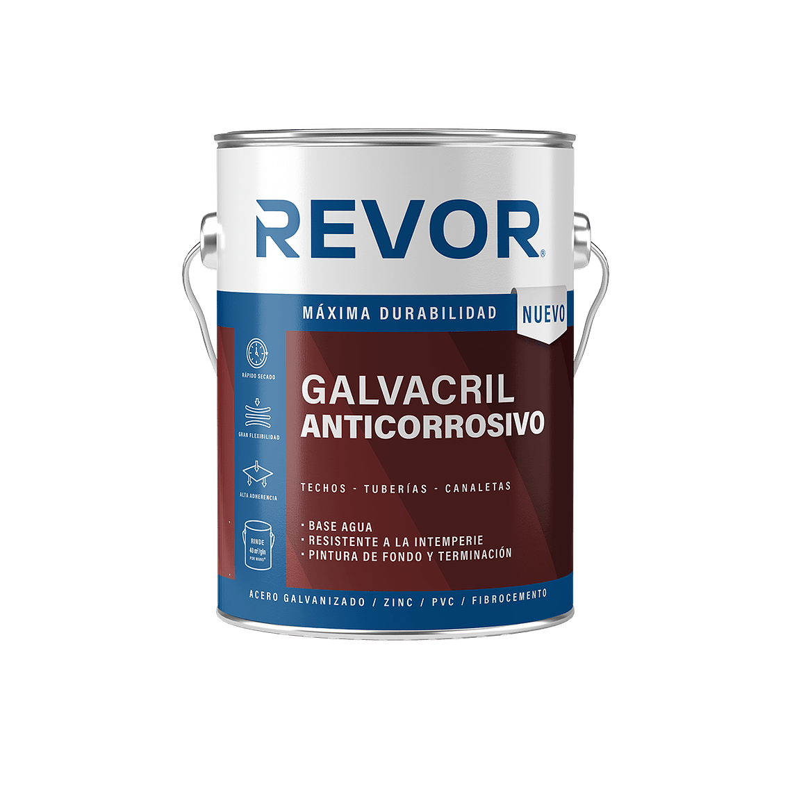 GALVACRIL ANTICORROSIVO REVOR NEGRO 1 GL 1