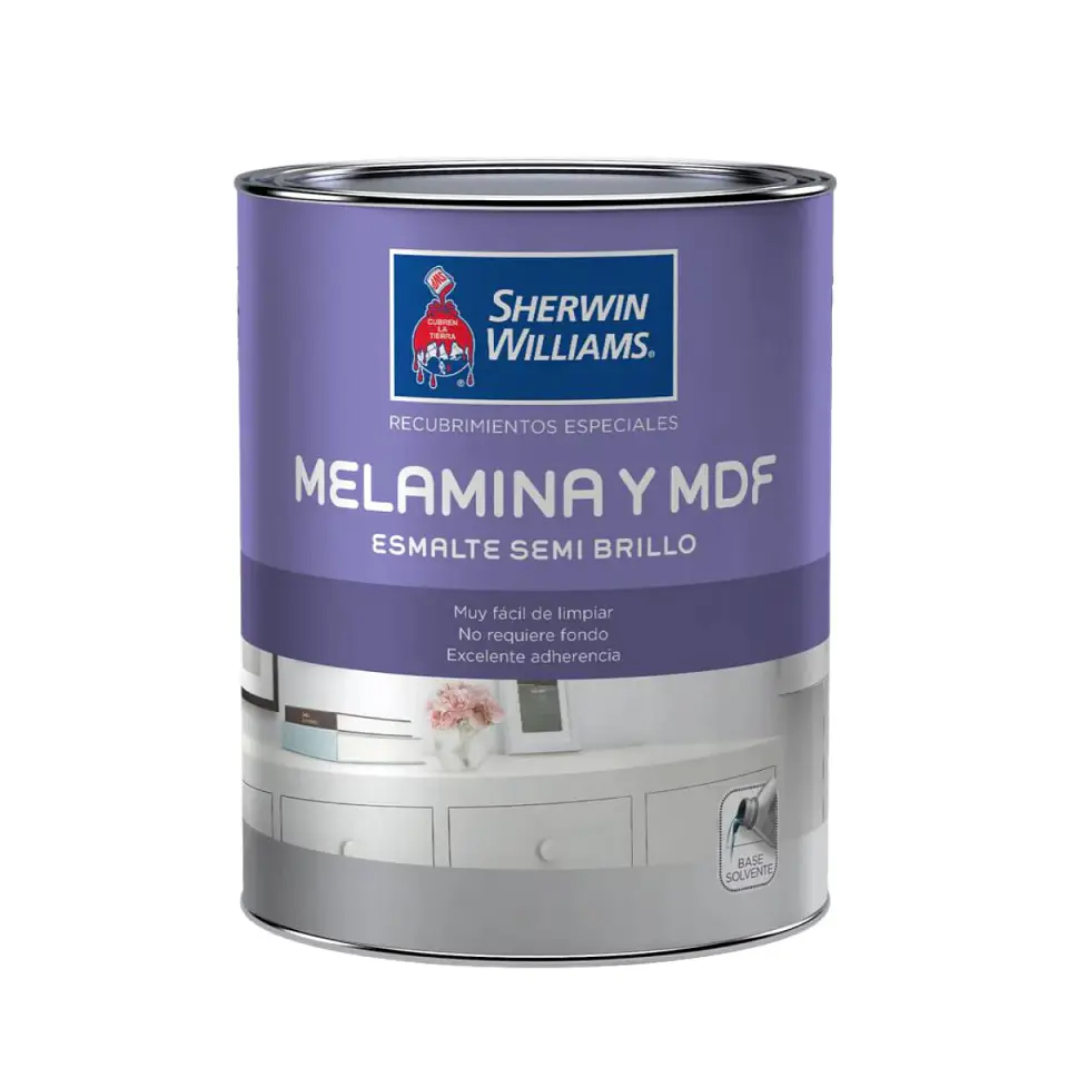 Esmalte Sintetico Para Melamina Y MDF Blanco 1/4 GL  1
