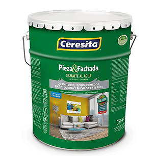 Esmalte al Agua Satinado Ceresita Blanco Tineta 