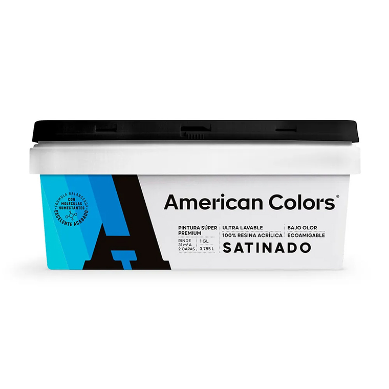 American Colors Satinado Blanco Galón  1