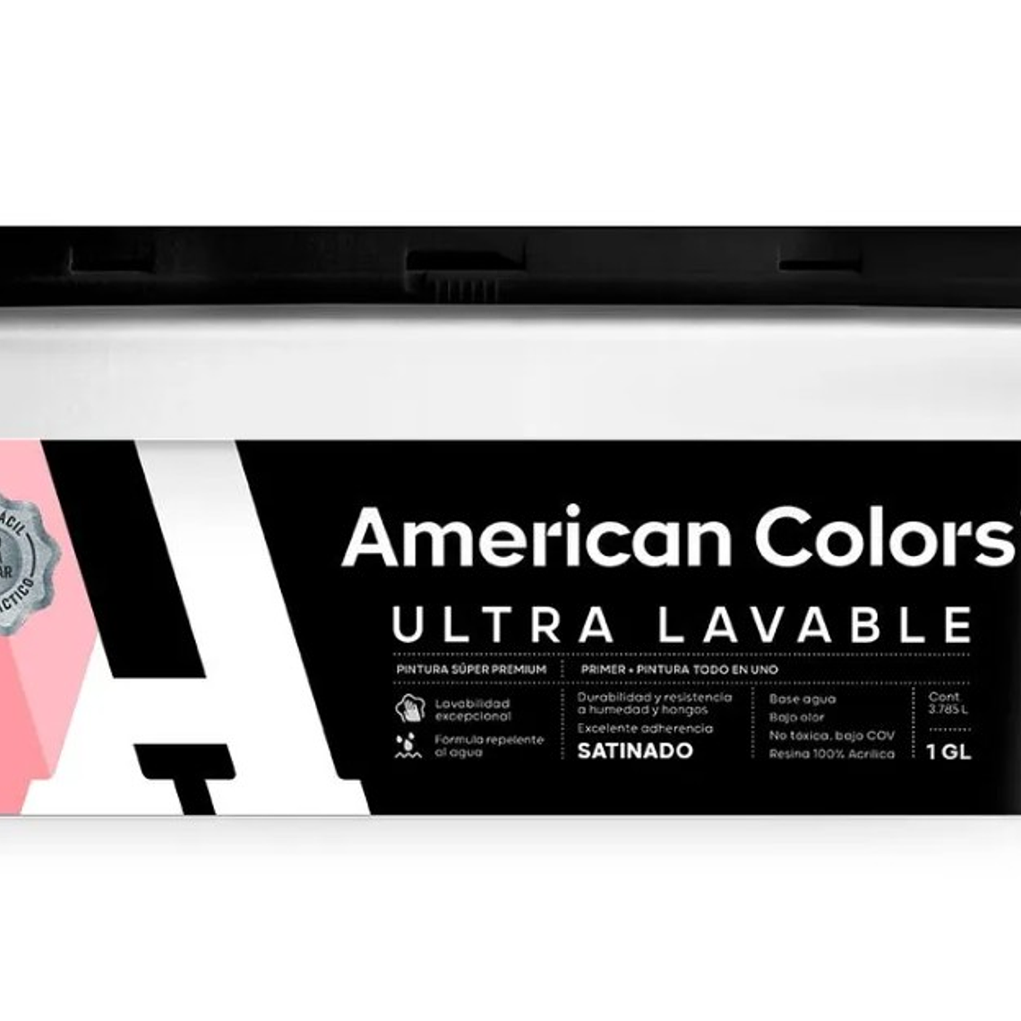 Esmalte al Agua Ultralavable Semi Satinado Blanco Galón  1