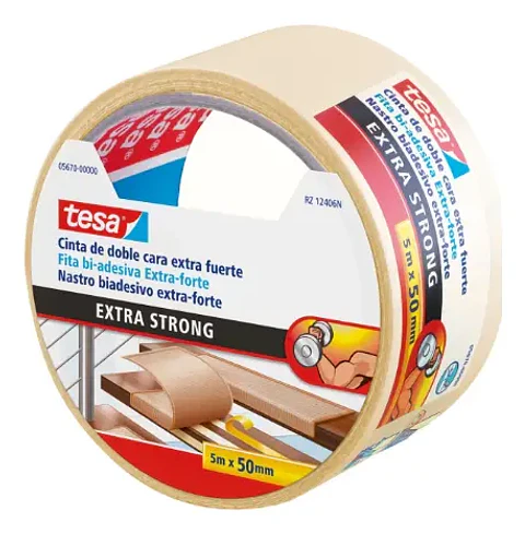 CINTA DOBLE CONTACTO MULTIUSO EXTRA FUERTE 5MTS X 50MM