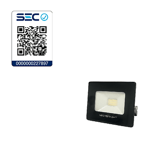 PROYECTOR LED 10W TELCO FLAT PRO LUZ FRIA (6000K) MEGABRIGHT