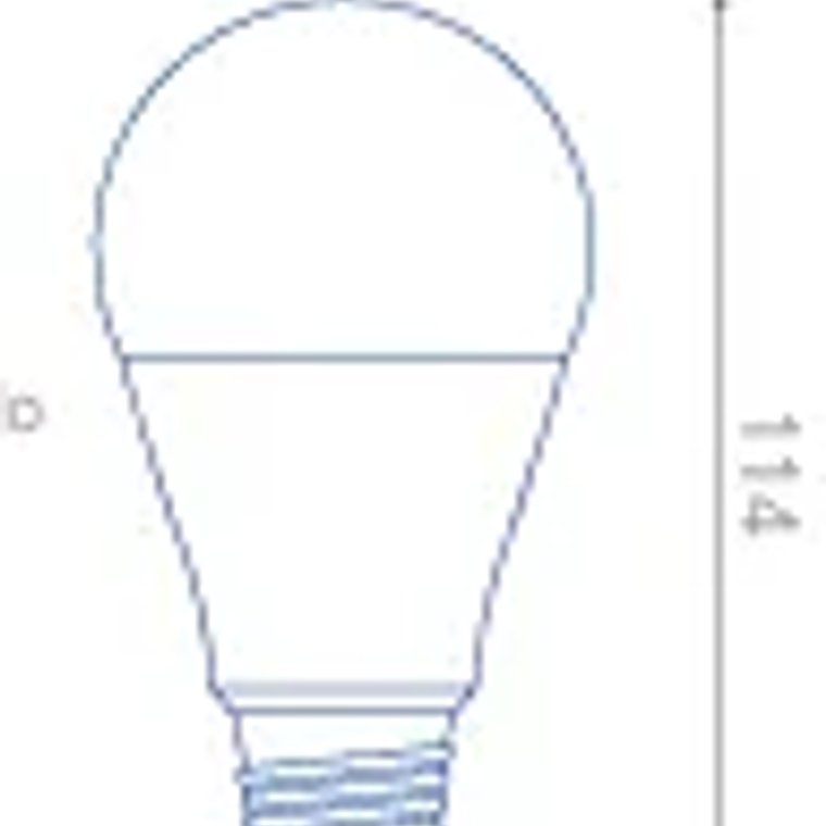 AMPOLLETA LED A55 7W E27 LUZ FRIA (6400K) MEGABRIGHT 3
