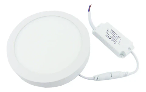 PANEL LED REDONDO SOBREPUESTO 12W LUZ FRIA (6000k) MEGABRIGHT