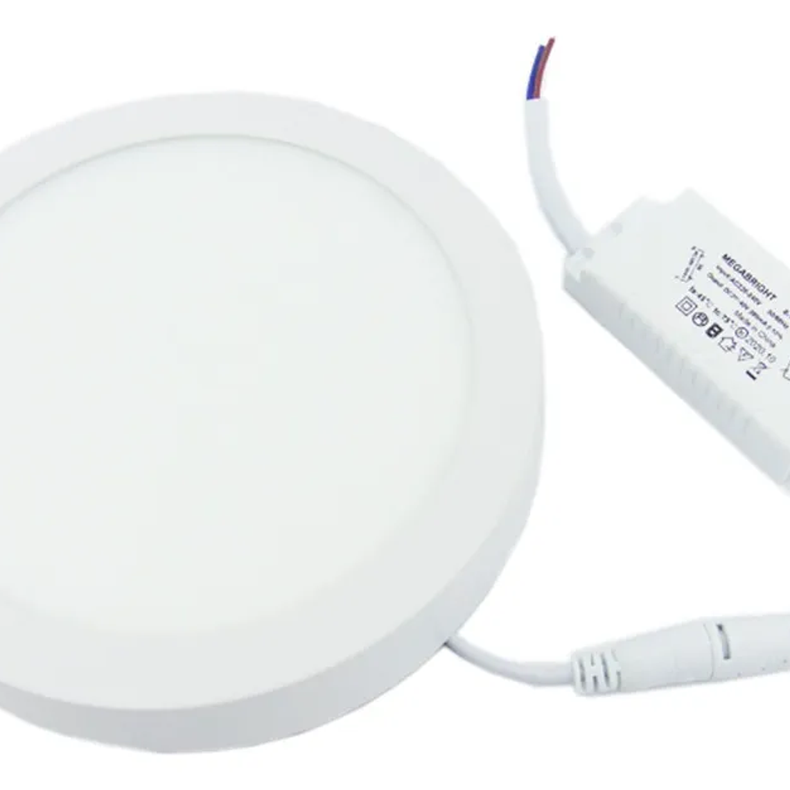 PANEL LED REDONDO SOBREPUESTO 12W LUZ FRIA (6000k) MEGABRIGHT 2