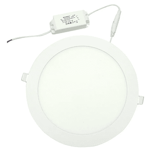 PANEL LED REDONDO EMBUTIDO 12W LUZ FRIA (6000K)