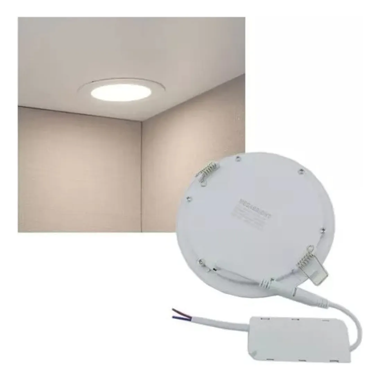 PANEL LED REDONDO EMBUTIDO 12W LUZ FRIA (6000K) 3