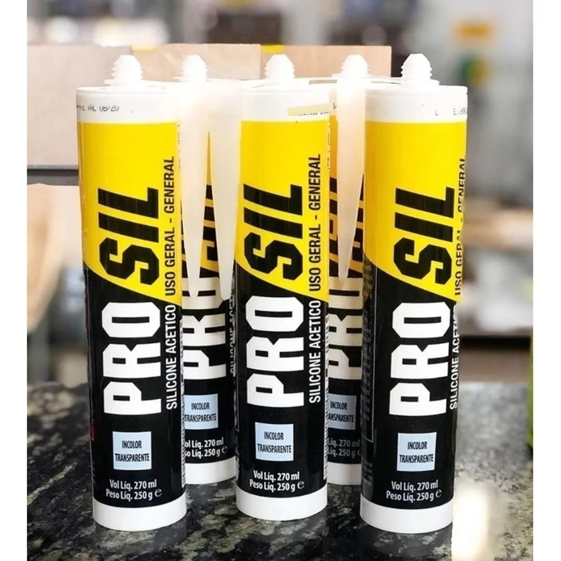  SILICONA ACETICA 270 ML PRO SIL BLANCO 1