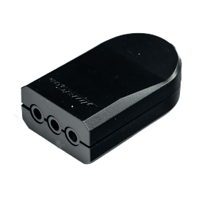 ENCHUFE VOLANTE HEMBRA 10A 250V 2P+T NEGRO MEC