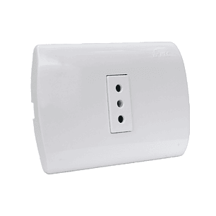 ENCHUFE SIMPLE EMBUTIDO 10 AMPERES BLANCO ARIS MEC