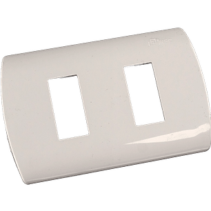 PLACA 2 MODULOS BLANCA ARIS MEC