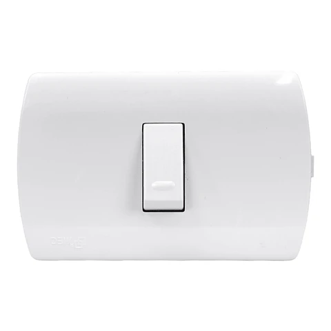 INTERRUPTOR SIMPLE EMBUTIDO 9/12-10 AMPERES BLANCO ARIS MEC