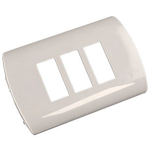 PLACA 3 MODULOS BLANCA ARIS MEC