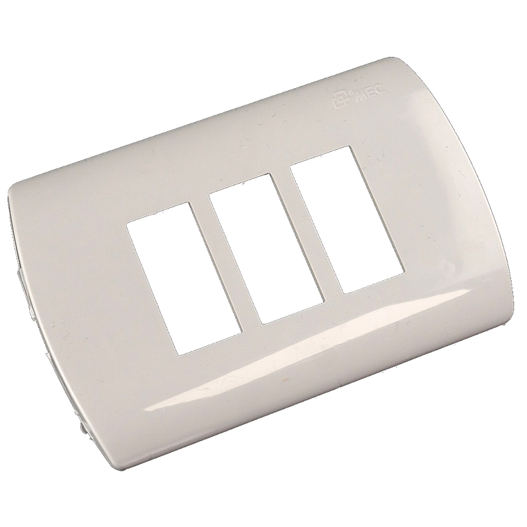 PLACA 3 MODULOS BLANCA ARIS MEC 1