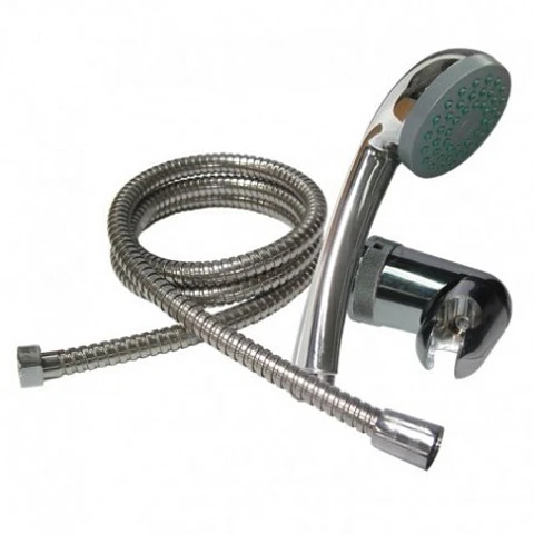 JUEGO DUCHA ESTANDAR C/FLEXIBLE Y SOPORTE HOFFENS
