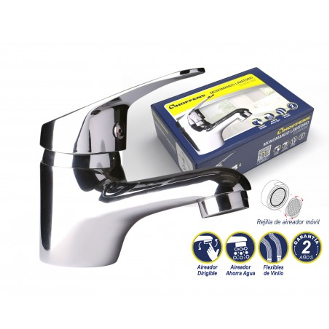 MONOMANDO LAVATORIO ESTANDAR HOFFENS 3