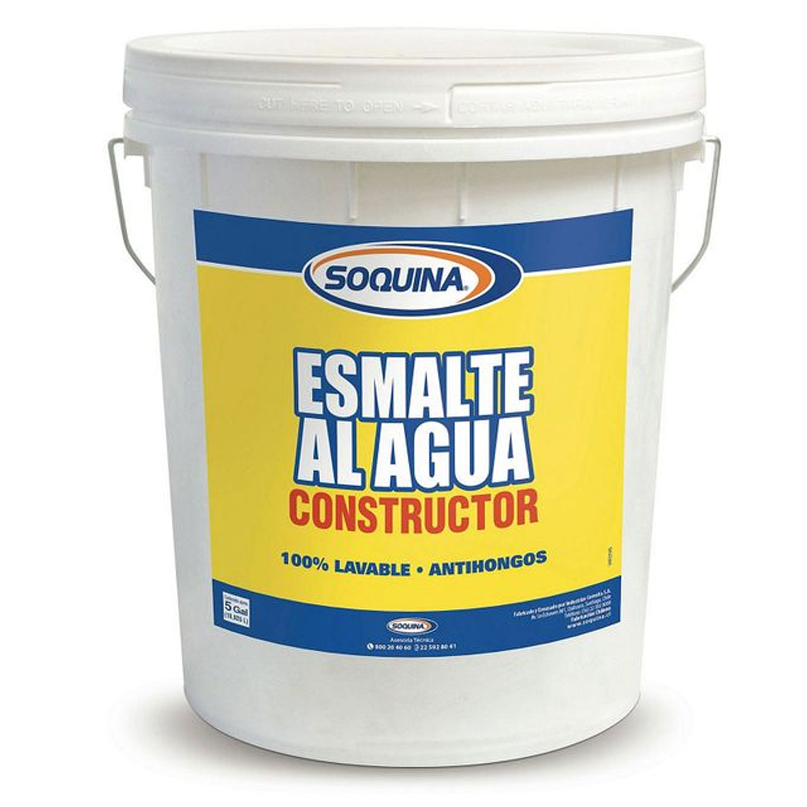 ESMALTE AL AGUA CONSTRUCTOR BLANCO TINETA SOQUINA 1