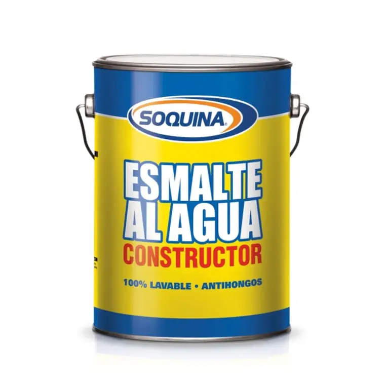 Esmalte al agua Constructor Blanco Soquina Galon 1
