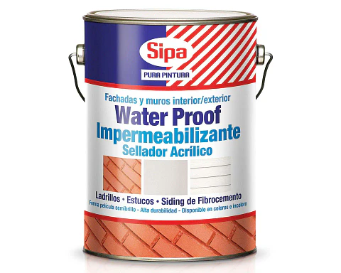 Water Proof Impermeabilizante Incoloro Galón Sipa