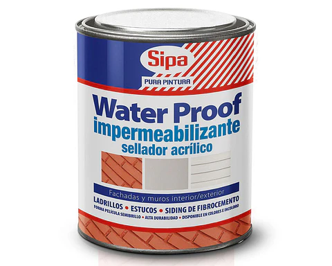 Water Proof Impermeabilizante Incoloro litro (1/4 GL) Sipa