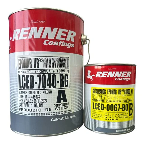 KIT Galón Pintura Epóxico Epomar HB 650 65% Sólidos Renner
