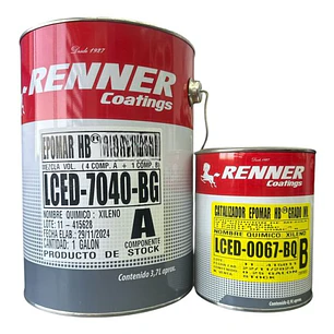KIT Galón Pintura Epóxico Epomar HB 650 65% Sólidos Renner