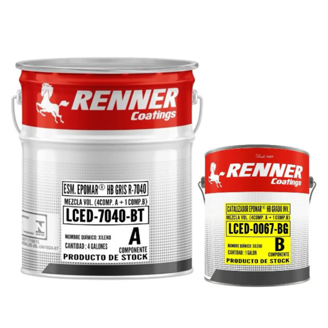 KIT Tineta 5 GL Epóxico Epomar HB 650 65% Sólidos Renner 1