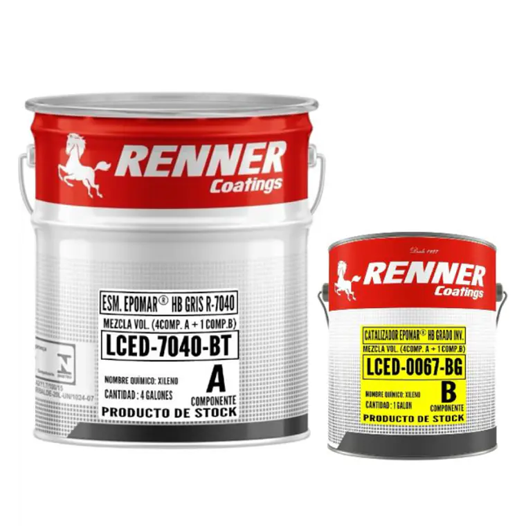 KIT Tineta 5 GL Epóxico Epomar HB 650 65% Sólidos Renner 1