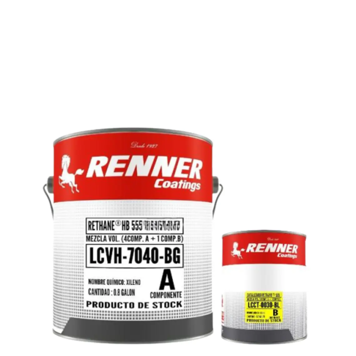 KIT 1 GL Poliuretano Rethane HB 555 55% Sólidos Renner 1