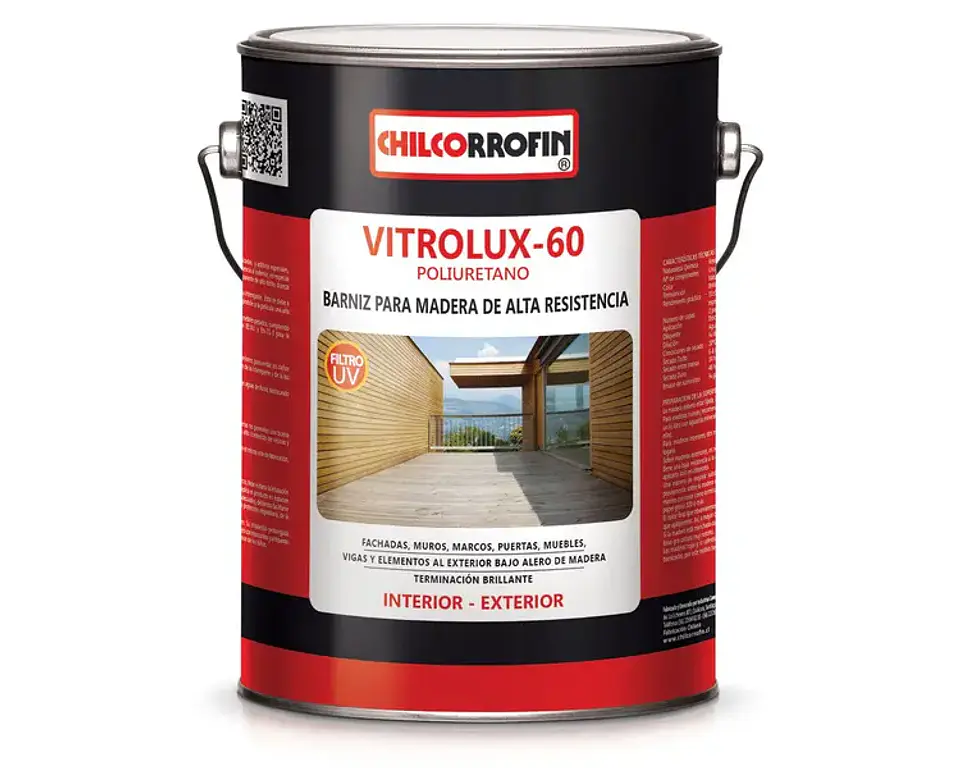 Vitrificante para Maderas Vitrolux 60 Galón Chilcorrofín 1