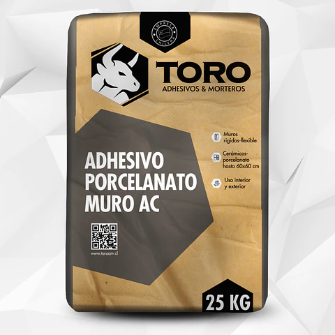 Adhesivo Porcelanato Muro AC Toro 25 kg