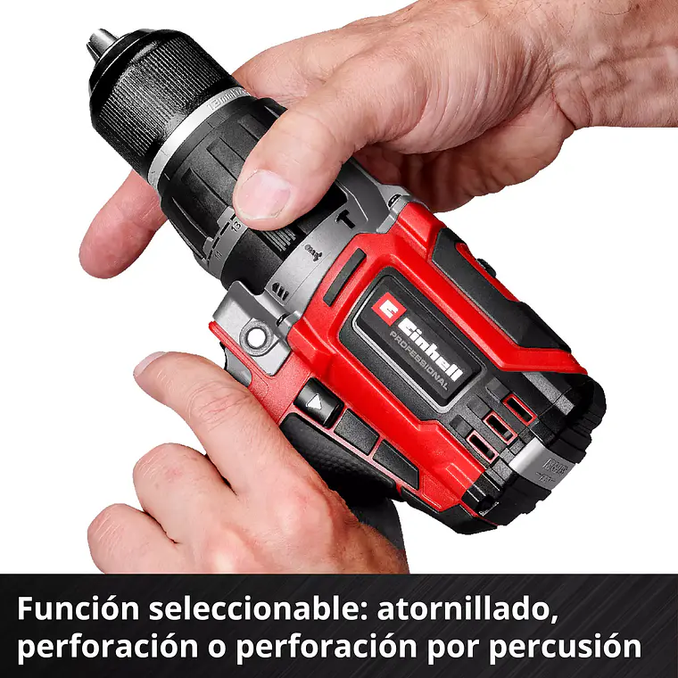 PROFESSIONAL Taladro de impacto inalámbrico TP-CD 18/70 Li-i BL (2x2,0Ah) 8