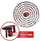 PROFESSIONAL Rotomartillo inalámbrico TP-HD 18/26 Li BL - Solo - Miniatura 3