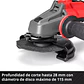 PROFESSIONAL Esmeril angular inalámbrico AXXIO 18/115 - Miniatura 9