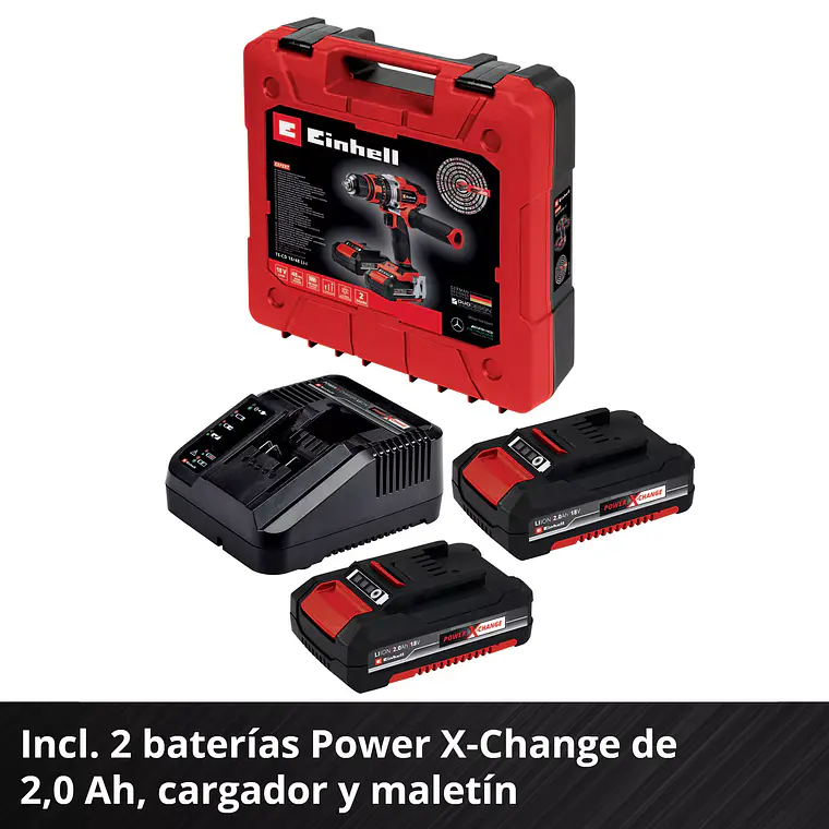 Taladro de impacto inalámbrico TE-CD 18/48 Li-i (2x2,0Ah) 6