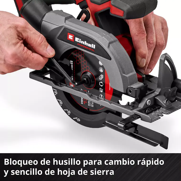 PROFESSIONAL Sierra circular inalámbrica TP-CS 18/136-C Li BL - Solo 10