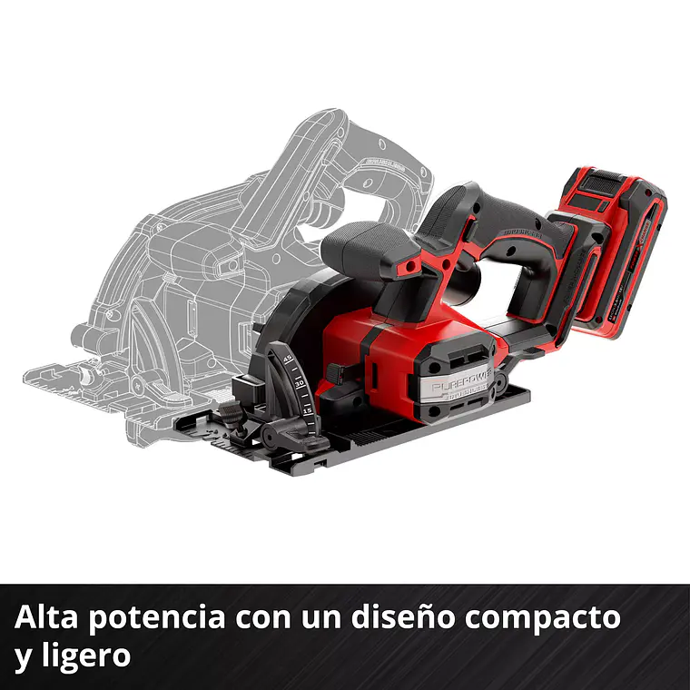 PROFESSIONAL Sierra circular inalámbrica TP-CS 18/136-C Li BL - Solo 9