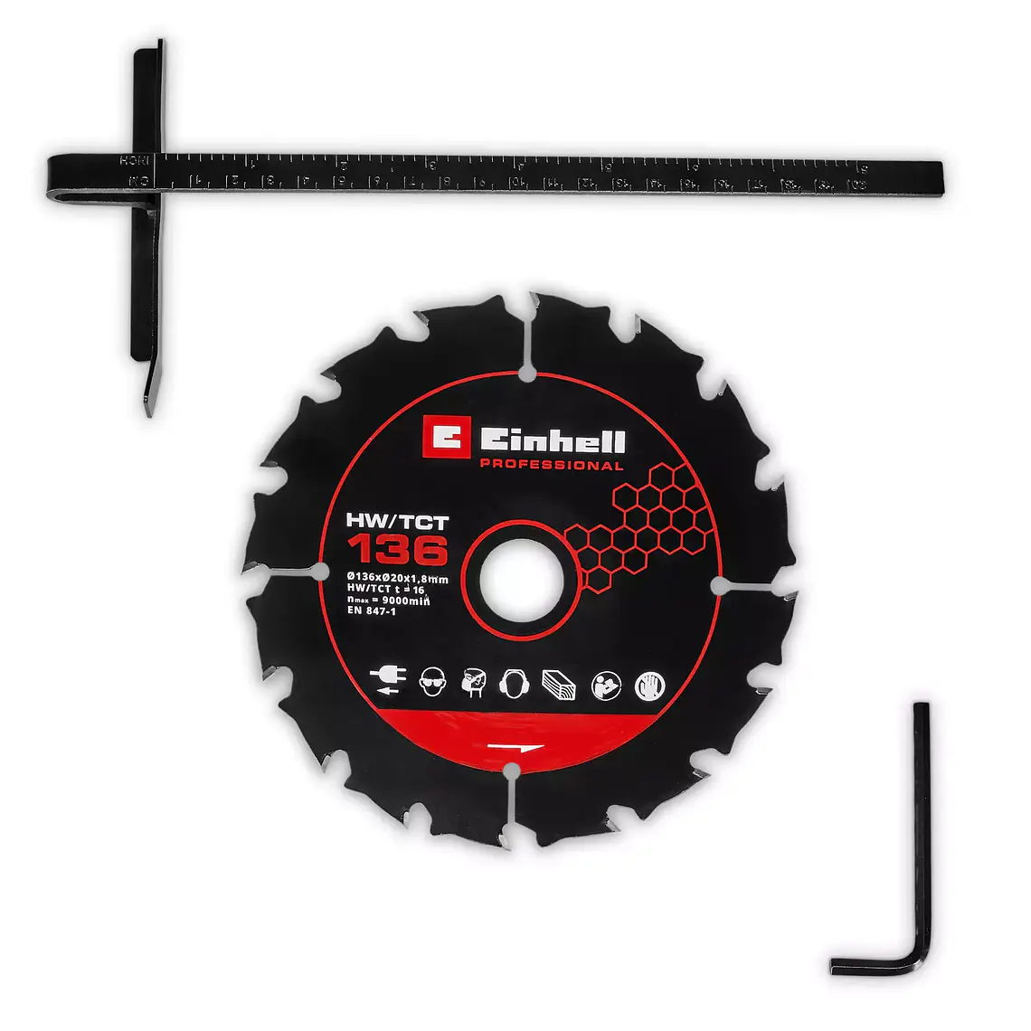 PROFESSIONAL Sierra circular inalámbrica TP-CS 18/136-C Li BL - Solo 2
