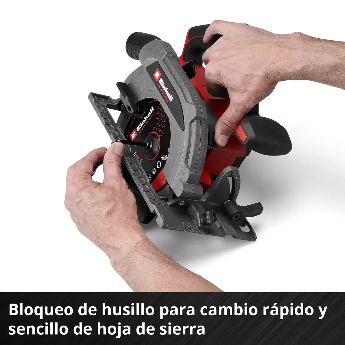 PROFESSIONAL Sierra circular inalámbrica TP-CS 18/165 Li BL - Solo 8