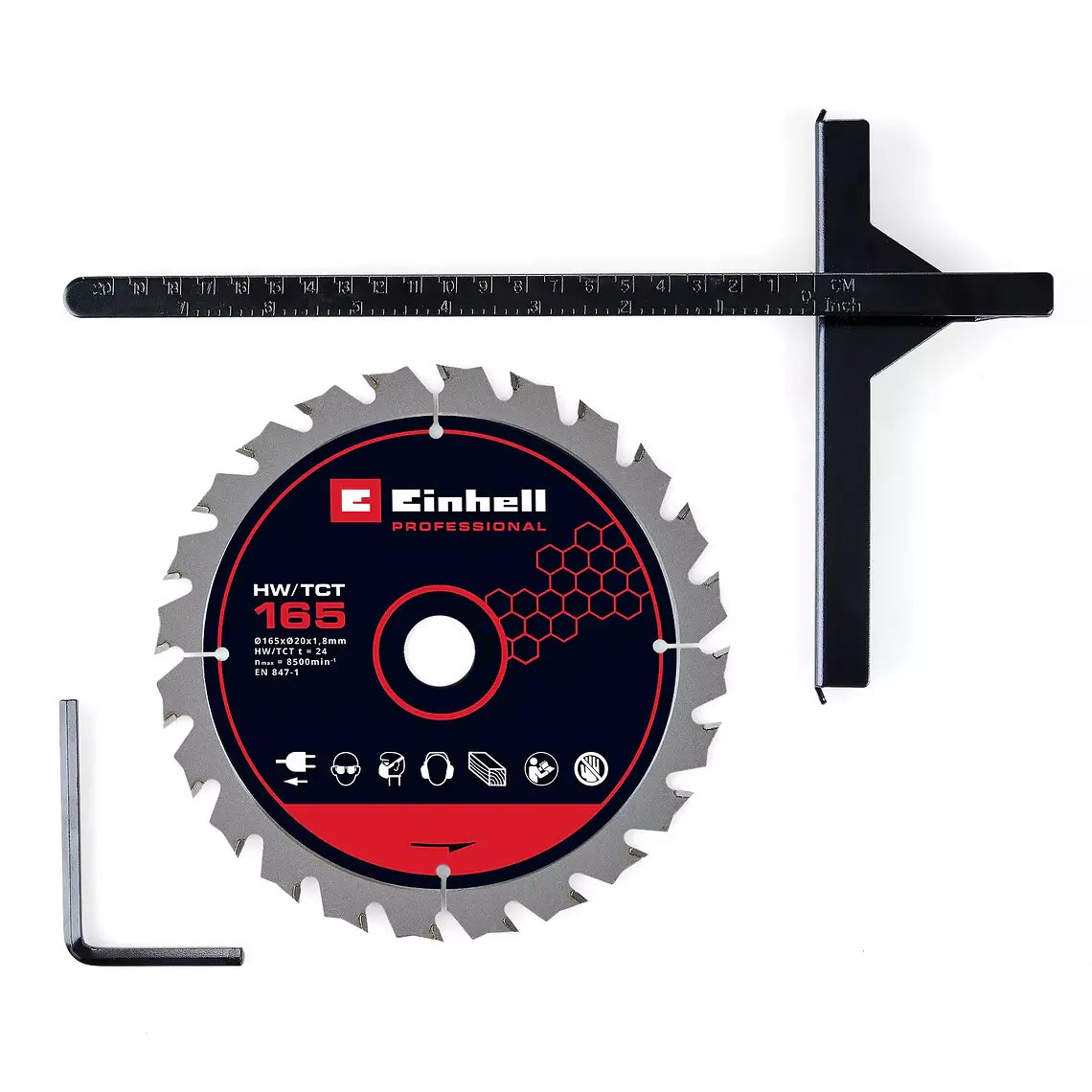 PROFESSIONAL Sierra circular inalámbrica TP-CS 18/165 Li BL - Solo 2