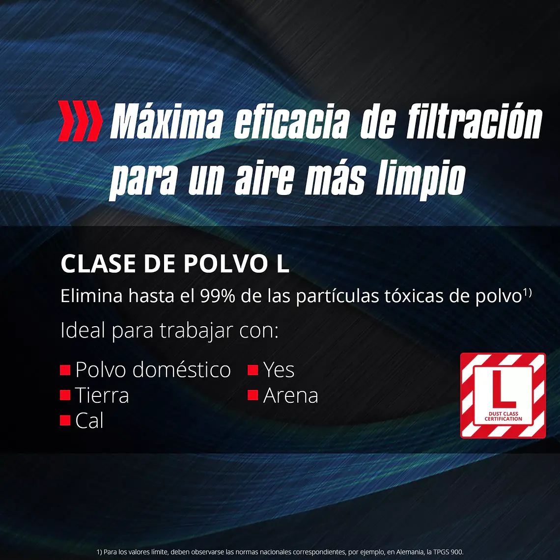 PROFESSIONAL Aspiradora en seco / humedo Inalámbrica TP-VC 18/10 Li BL L-Solo 15