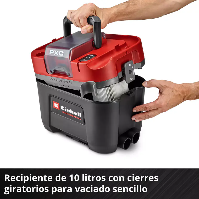 PROFESSIONAL Aspiradora en seco / humedo Inalámbrica TP-VC 18/10 Li BL L-Solo 11