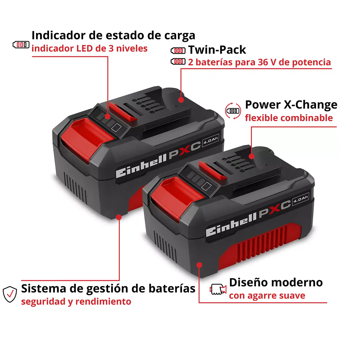 Batería 2x18V 4,0Ah PXC-Twinpack CB 3