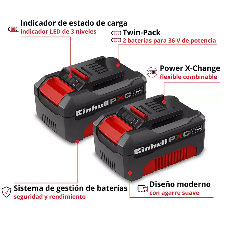 Batería 2x18V 4,0Ah PXC-Twinpack CB 3