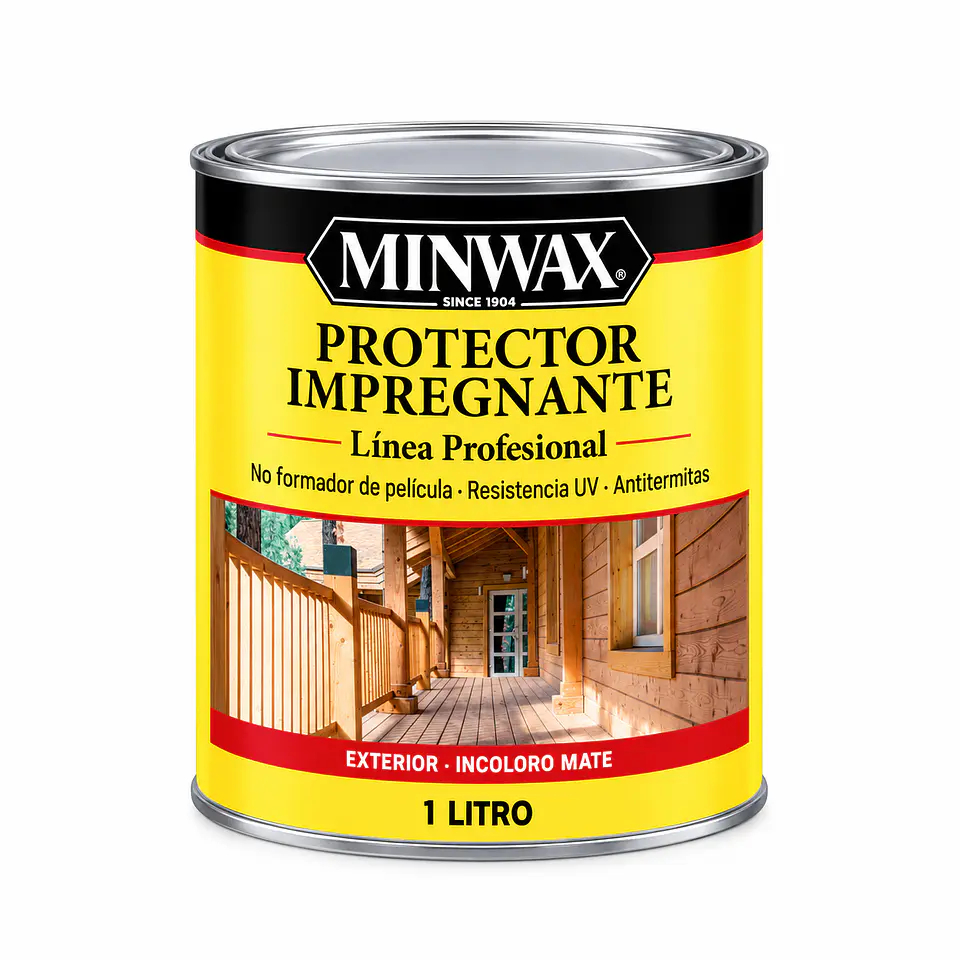 Protector Impregnante Para Maderas Incoloro Minwax 1